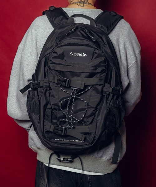 Subciety(サブサエティ)の「Backpack-Nomad-(バックパック/リュック・メンズ・ブラック/ベージュ・FREE)」の2枚目の写真