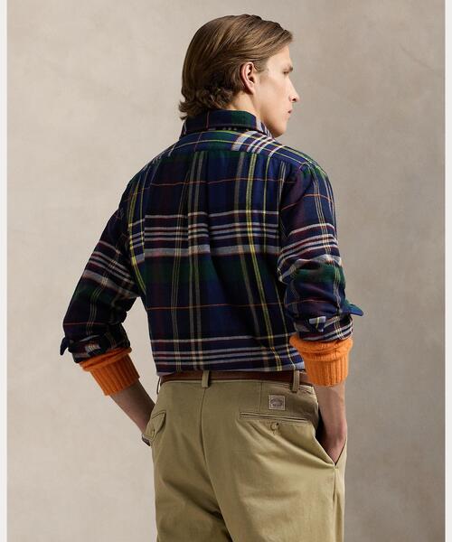 セール】クラシック チェック ブラッシュド フランネル ワークシャツ