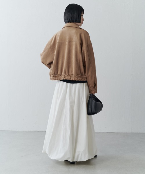 Lui's(ルイス)の「スウェードZIPブルゾン(ブルゾン・レディース・ブラウン系その他/ブラック・FREE)」の7枚目の写真