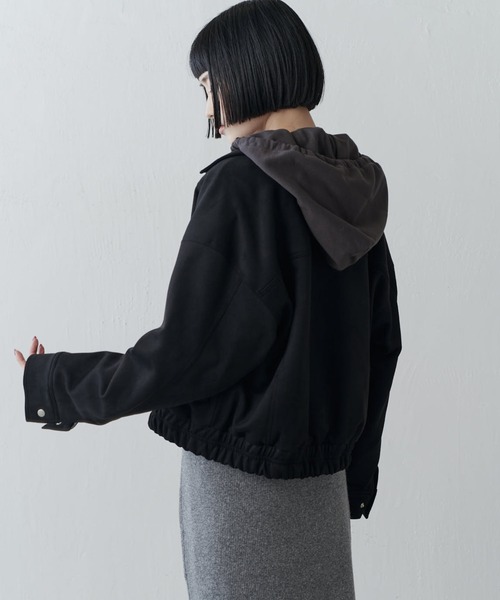 Lui's(ルイス)の「スウェードZIPブルゾン(ブルゾン・レディース・ブラウン系その他/ブラック・FREE)」の17枚目の写真