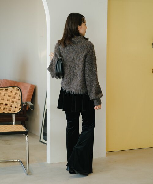 Kastane（カスタネ）の「【WEB・一部店舗限定/2サイズ展開/低身長サイズ】ベロアスカパンSET（その他パンツ・レディース・ブラウン/ブラック・0/1）」の17枚目の写真