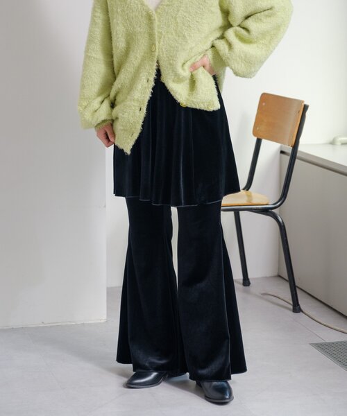 Kastane（カスタネ）の「【WEB・一部店舗限定/2サイズ展開/低身長サイズ】ベロアスカパンSET（その他パンツ・レディース・ブラウン/ブラック・0/1）」の21枚目の写真