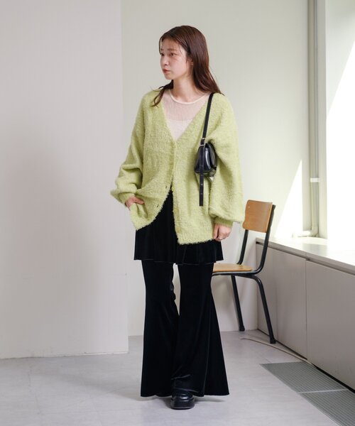 Kastane（カスタネ）の「【WEB・一部店舗限定/2サイズ展開/低身長サイズ】ベロアスカパンSET（その他パンツ・レディース・ブラウン/ブラック・0/1）」の22枚目の写真