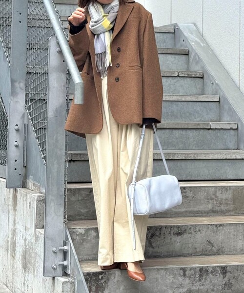 NOLLEY’S（ノーリーズ）の「チェックストール（ストール/ショール・レディース・ブルー系その他/ホワイト系その他/パープル系その他/レッド系その他・FREE）」の6枚目の写真