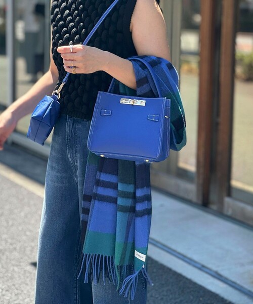 NOLLEY’S（ノーリーズ）の「チェックストール（ストール/ショール・レディース・ブルー系その他/ホワイト系その他/パープル系その他/レッド系その他・FREE）」の7枚目の写真