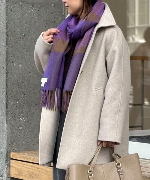 NOLLEY’S（ノーリーズ）の「チェックストール（ストール/ショール・レディース・ブルー系その他/ホワイト系その他/パープル系その他/レッド系その他・FREE）」の11枚目の写真