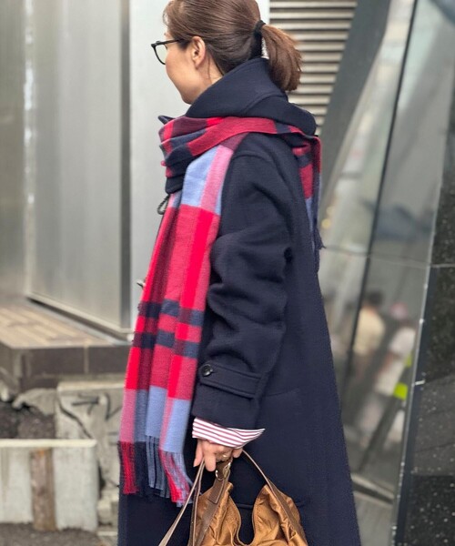 NOLLEY’S（ノーリーズ）の「チェックストール（ストール/ショール・レディース・ブルー系その他/ホワイト系その他/パープル系その他/レッド系その他・FREE）」の13枚目の写真