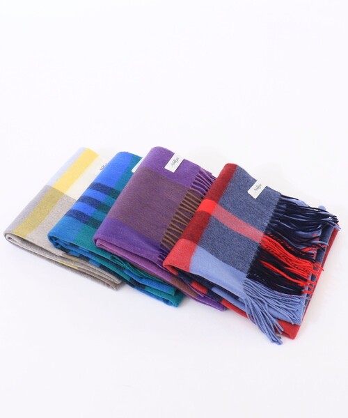 NOLLEY’S（ノーリーズ）の「チェックストール（ストール/ショール・レディース・ブルー系その他/ホワイト系その他/パープル系その他/レッド系その他・FREE）」の20枚目の写真