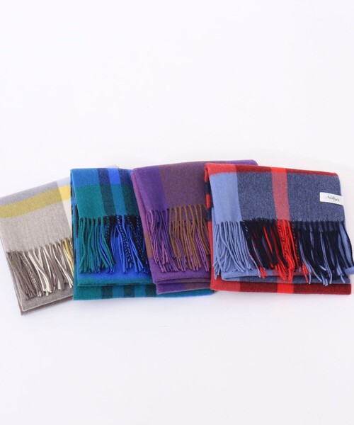 NOLLEY’S（ノーリーズ）の「チェックストール（ストール/ショール・レディース・ブルー系その他/ホワイト系その他/パープル系その他/レッド系その他・FREE）」の21枚目の写真