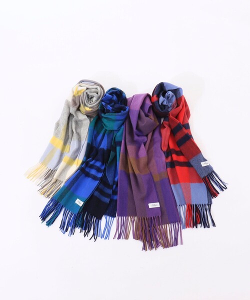NOLLEY’S（ノーリーズ）の「チェックストール（ストール/ショール・レディース・ブルー系その他/ホワイト系その他/パープル系その他/レッド系その他・FREE）」の22枚目の写真