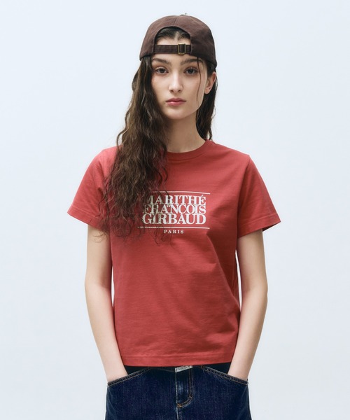 MARITHE + FRANCOIS GIRBAUD(マリテフランソワジルボー)の「W CLASSIC LOGO TEE(Tシャツ/カットソー・レディース・Cream/Black/ライトパープル/Navy/White/ライトグリーン系/Red・SMALL/MEDIUM)」の7枚目の写真