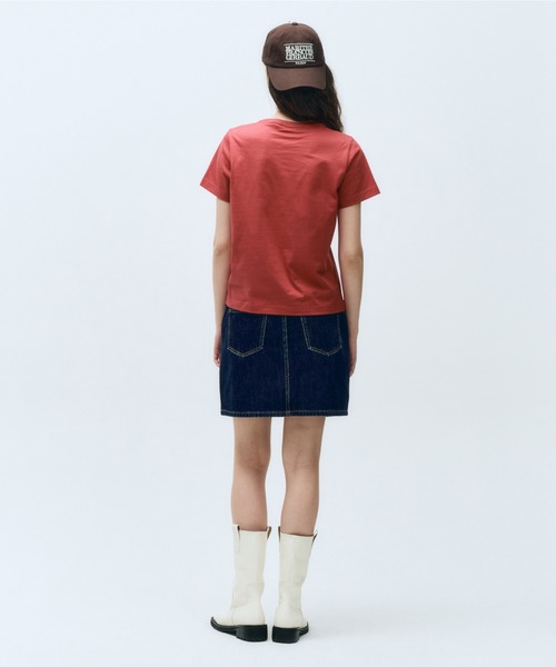 MARITHE + FRANCOIS GIRBAUD(マリテフランソワジルボー)の「W CLASSIC LOGO TEE(Tシャツ/カットソー・レディース・Cream/Black/ライトパープル/Navy/White/ライトグリーン系/Red・SMALL/MEDIUM)」の17枚目の写真