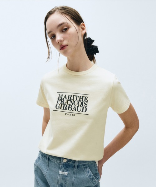 MARITHE + FRANCOIS GIRBAUD(マリテフランソワジルボー)の「W CLASSIC LOGO TEE(Tシャツ/カットソー・レディース・Cream/Black/ライトパープル/Navy/White/ライトグリーン系/Red・SMALL/MEDIUM)」の8枚目の写真