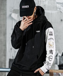 DIVINER（ディヴァイナー）の「【DIVINER】Legend Collection Sleeve Switching Hoodie（パーカー）」