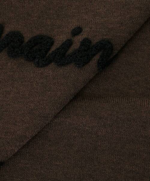 le.coeur blanc(ルクールブラン)の「フレーズロゴ刺繍Vネックニット(ニット/セーター・レディース・ブラウン/グレー/ホワイト・38)」の13枚目の写真