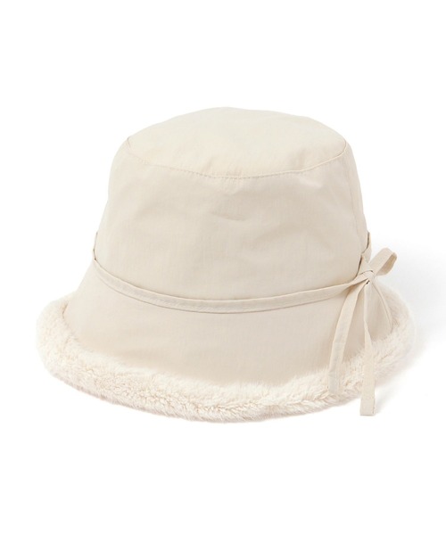 FOUND GOOD(ファウンドグッド)の「ボアツキハット(ハット・レディース・グリーン系8/ブラック/アイボリー・FREE)」の5枚目の写真