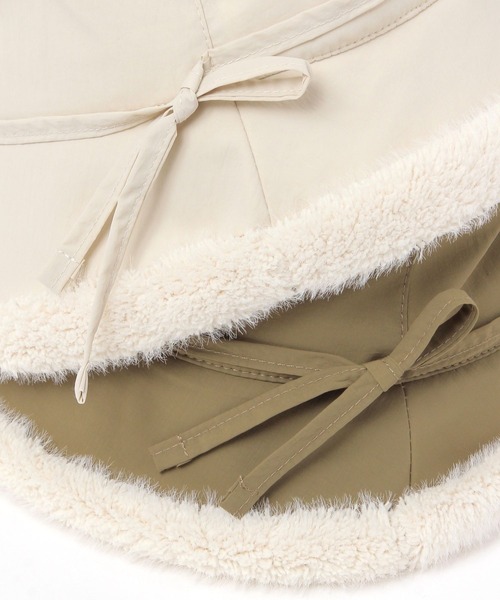 FOUND GOOD(ファウンドグッド)の「ボアツキハット(ハット・レディース・グリーン系8/ブラック/アイボリー・FREE)」の15枚目の写真