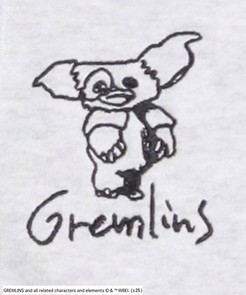 Salong hameu(サロン ハミュー)の「GREMLINS(グレムリン)GIZMO ギズモ キャラクター刺繍スウェットジップパーカー/ユニセックス(パーカー・メンズ・チャコールグレー/ホワイト系その他/ワインレッド・M/L/LL)」の6枚目の写真