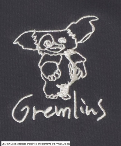 Salong hameu(サロン ハミュー)の「GREMLINS(グレムリン)GIZMO ギズモ キャラクター刺繍スウェットジップパーカー/ユニセックス(パーカー・メンズ・チャコールグレー/ホワイト系その他/ワインレッド・M/L/LL)」の9枚目の写真
