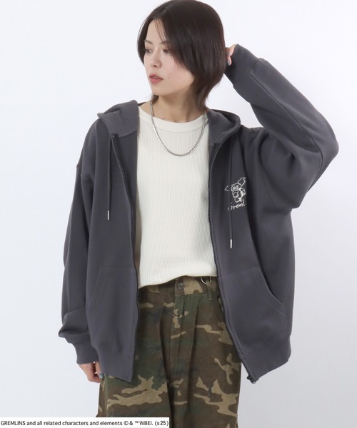 セール】GREMLINS（グレムリン）キャラクター刺繍スウェットジップ