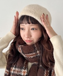 SOLLON.（ソルロン）の「モヘアニットベレー帽（ハンチング/ベレー帽）」