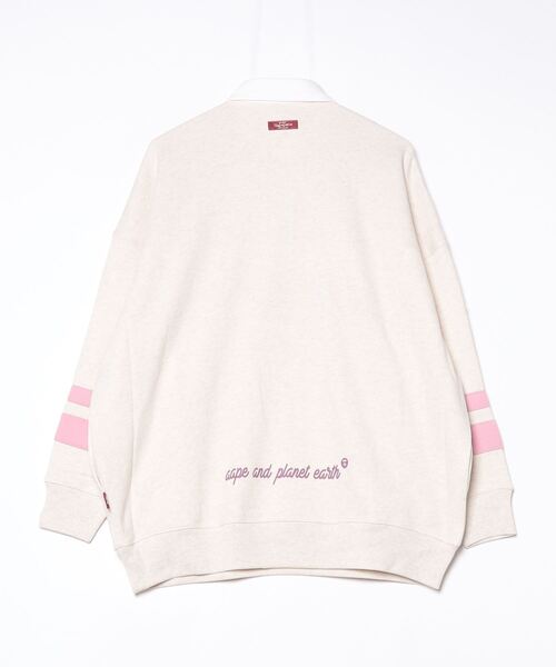 AAPE BY A BATHING APE（エーエイプバイアベイシングエイプ）の「AAPE RUGBY SHIRT SWEAT（スウェット・レディース・アイボリー・XX-SMALL/X-SMALL）」の5枚目の写真