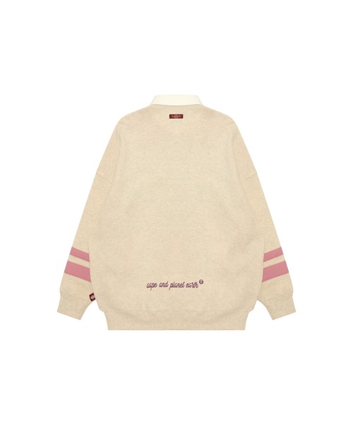 AAPE BY A BATHING APE（エーエイプバイアベイシングエイプ）の「AAPE RUGBY SHIRT SWEAT（スウェット・レディース・アイボリー・XX-SMALL/X-SMALL）」の2枚目の写真