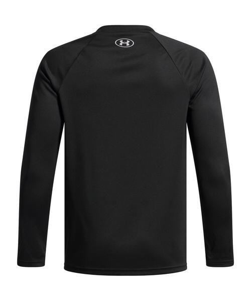 UNDER ARMOUR(アンダーアーマー)の「UAテック ハイブリッド プリント フィル ロングスリーブ Tシャツ(トレーニング/キッズ)(Tシャツ/カットソー・キッズ・ブラック系その他3・160cm/150cm/140cm)」の2枚目の写真