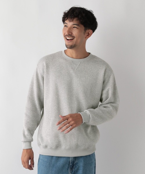 FOUND GOOD（ファウンドグッド）の「ニットフリースプルオーバー（ニット/セーター・メンズ・グレー系/グレー系8/ネイビー・S/M/L/XL）」の2枚目の写真