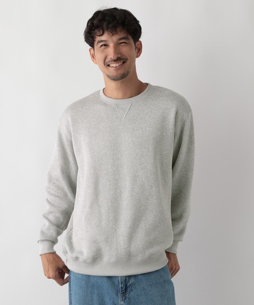 FOUND GOOD（ファウンドグッド）の「ニットフリースプルオーバー（ニット/セーター・メンズ・グレー系/グレー系8/ネイビー・S/M/L/XL）」の7枚目の写真