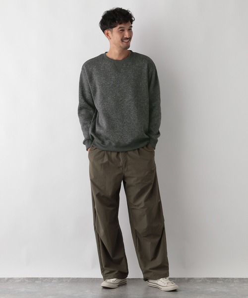 FOUND GOOD（ファウンドグッド）の「ニットフリースプルオーバー（ニット/セーター・メンズ・グレー系/グレー系8/ネイビー・S/M/L/XL）」の8枚目の写真