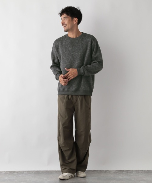 FOUND GOOD（ファウンドグッド）の「ニットフリースプルオーバー（ニット/セーター・メンズ・グレー系/グレー系8/ネイビー・S/M/L/XL）」の9枚目の写真