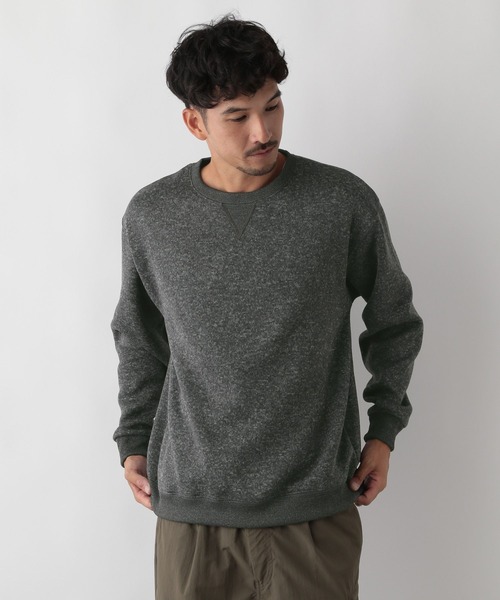 FOUND GOOD（ファウンドグッド）の「ニットフリースプルオーバー（ニット/セーター・メンズ・グレー系/グレー系8/ネイビー・S/M/L/XL）」の10枚目の写真