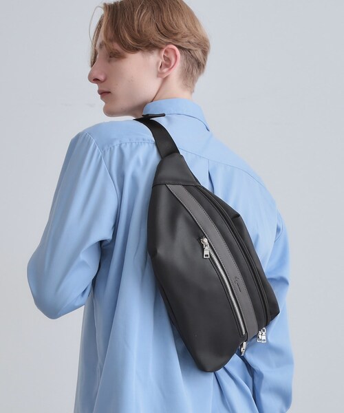 tk.TAKEO KIKUCHI(ティーケータケオキクチ)の「ビッグボディバッグ(ボディバッグ/ウエストポーチ・メンズ・ブラック系4/ネイビー系4・00)」の8枚目の写真