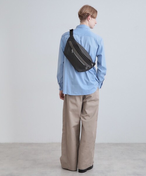 tk.TAKEO KIKUCHI(ティーケータケオキクチ)の「ビッグボディバッグ(ボディバッグ/ウエストポーチ・メンズ・ブラック系4/ネイビー系4・00)」の9枚目の写真