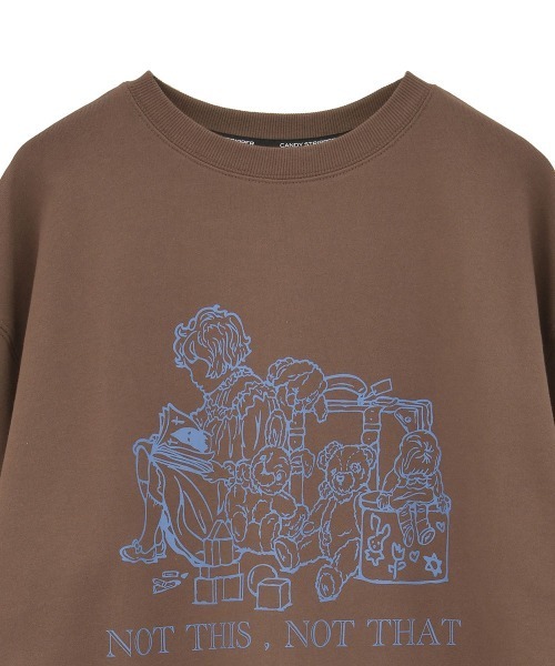 Candy Stripper(キャンディストリッパー)の「NOT THIS,NOT THAT SWEAT ワンピース(スウェット・レディース・ブラック/ブラウン/オフホワイト・FREE)」の8枚目の写真