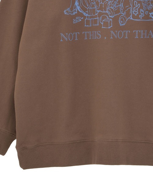 Candy Stripper(キャンディストリッパー)の「NOT THIS,NOT THAT SWEAT ワンピース(スウェット・レディース・ブラック/ブラウン/オフホワイト・FREE)」の10枚目の写真