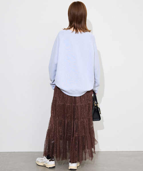 SLOBE IENA（スローブイエナ）の「レースティアードスカート（スカート・レディース・ホワイト/ブラウン・FREE）」の20枚目の写真