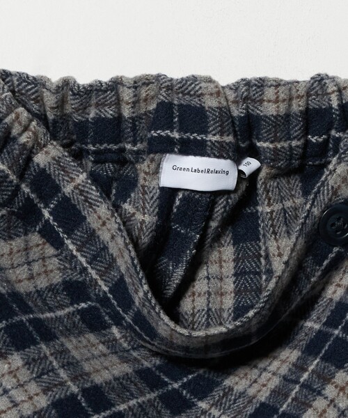 セール】チェック ラップキュロット（ネイビー） / キッズ 100cm-160cm