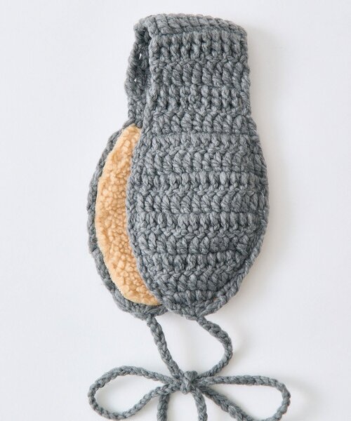 OLIVE des OLIVE（オリーブデオリーブ）の「ポンポンイヤマフ（イヤーマフ・レディース・グレー/オフホワイト・FREE）」の11枚目の写真