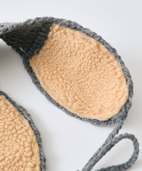 OLIVE des OLIVE（オリーブデオリーブ）の「ポンポンイヤマフ（イヤーマフ・レディース・グレー/オフホワイト・FREE）」の12枚目の写真