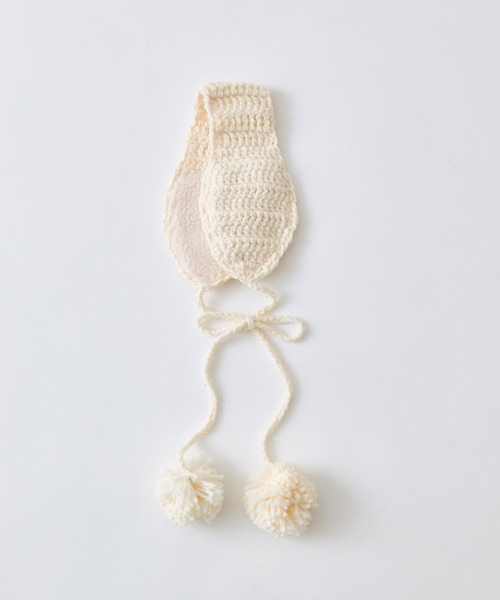 OLIVE des OLIVE（オリーブデオリーブ）の「ポンポンイヤマフ（イヤーマフ・レディース・グレー/オフホワイト・FREE）」の2枚目の写真