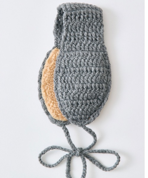 OLIVE des OLIVE（オリーブデオリーブ）の「ポンポンイヤマフ（イヤーマフ・レディース・グレー/オフホワイト・FREE）」の6枚目の写真