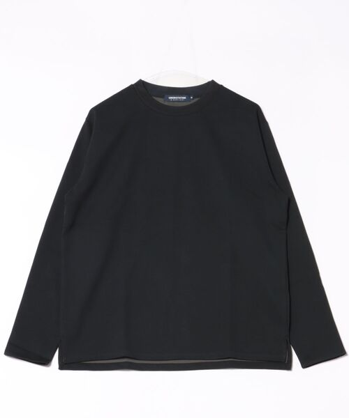 UNION STATION(ユニオンステーション)の「Wフェイス裏メッシュロンT(Tシャツ/カットソー・メンズ・グレー/オフホワイト/ブラック・M/L)」の2枚目の写真