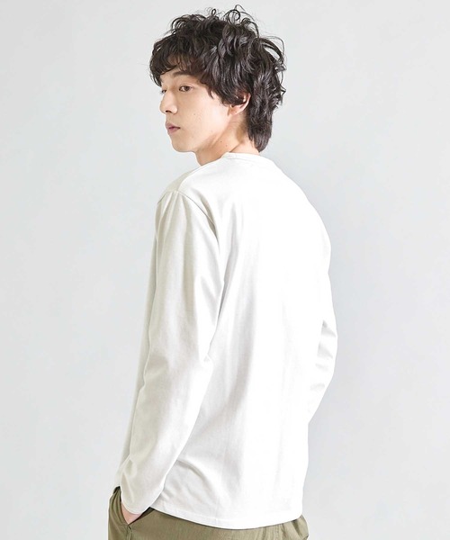 UNION STATION(ユニオンステーション)の「Wフェイス裏メッシュロンT(Tシャツ/カットソー・メンズ・グレー/オフホワイト/ブラック・M/L)」の5枚目の写真