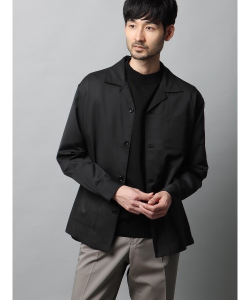 SUIT SQUARE(スーツスクエア)の「シャツアウター CANONICO OFFLIMITS ストレッチ 無地(シャツ/ブラウス・メンズ・グレー系/カーキ系/ブラック系・LL/L/M/S)」の1枚目の写真