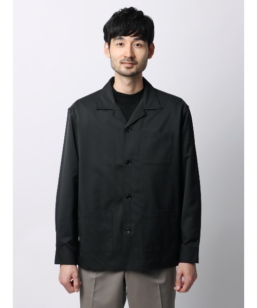 SUIT SQUARE(スーツスクエア)の「シャツアウター CANONICO OFFLIMITS ストレッチ 無地(シャツ/ブラウス・メンズ・グレー系/カーキ系/ブラック系・LL/L/M/S)」の18枚目の写真