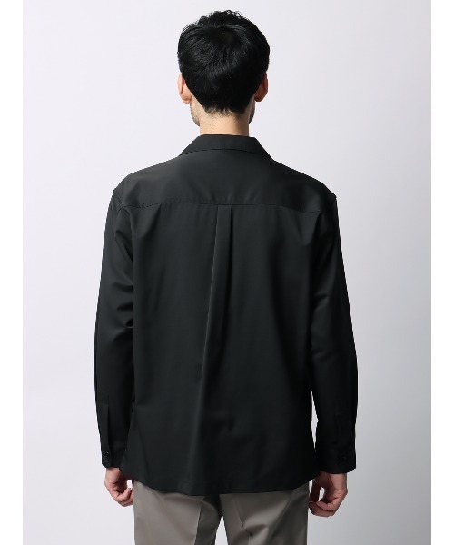 SUIT SQUARE(スーツスクエア)の「シャツアウター CANONICO OFFLIMITS ストレッチ 無地(シャツ/ブラウス・メンズ・グレー系/カーキ系/ブラック系・LL/L/M/S)」の20枚目の写真