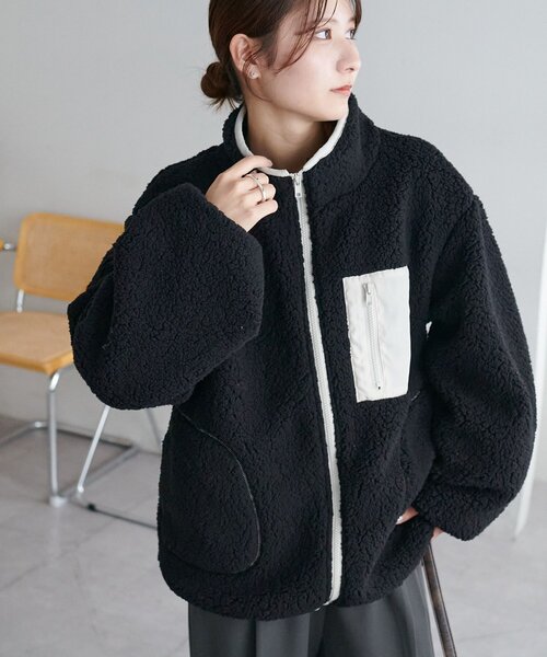 セール】【WEB限定】配色オーバーブルゾン（ブルゾン）｜DISCOAT