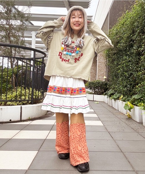 チャイハネ（チャイハネ）の「【チャイハネ】スアメルトレーナー（スウェット・レディース・ブラック/カーキ/ホワイト・FREE）」の14枚目の写真